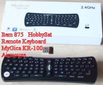 Box, remote, adapter - MyGica KR100 motion remote 2.4 GHz wireless keyboard Android air mouse for Android media players Box, remote, adapter - MyGica KR100 motion remote 2.4 GHz wireless keyboard Android air mouse for Android media players